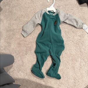 Carter's Teal and Gray Kids Footed One Piece